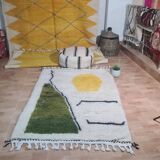 Handmade wool Berber rug 150 X 100 CM