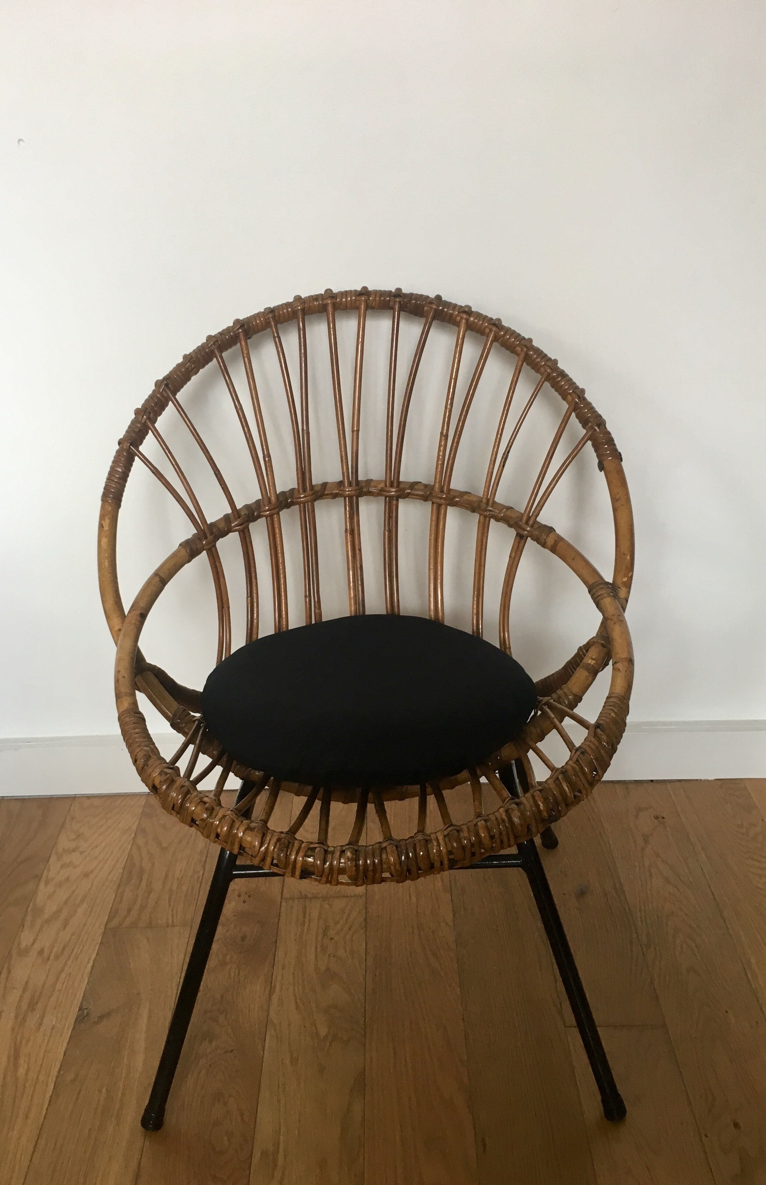 Fauteuil nid en rotin