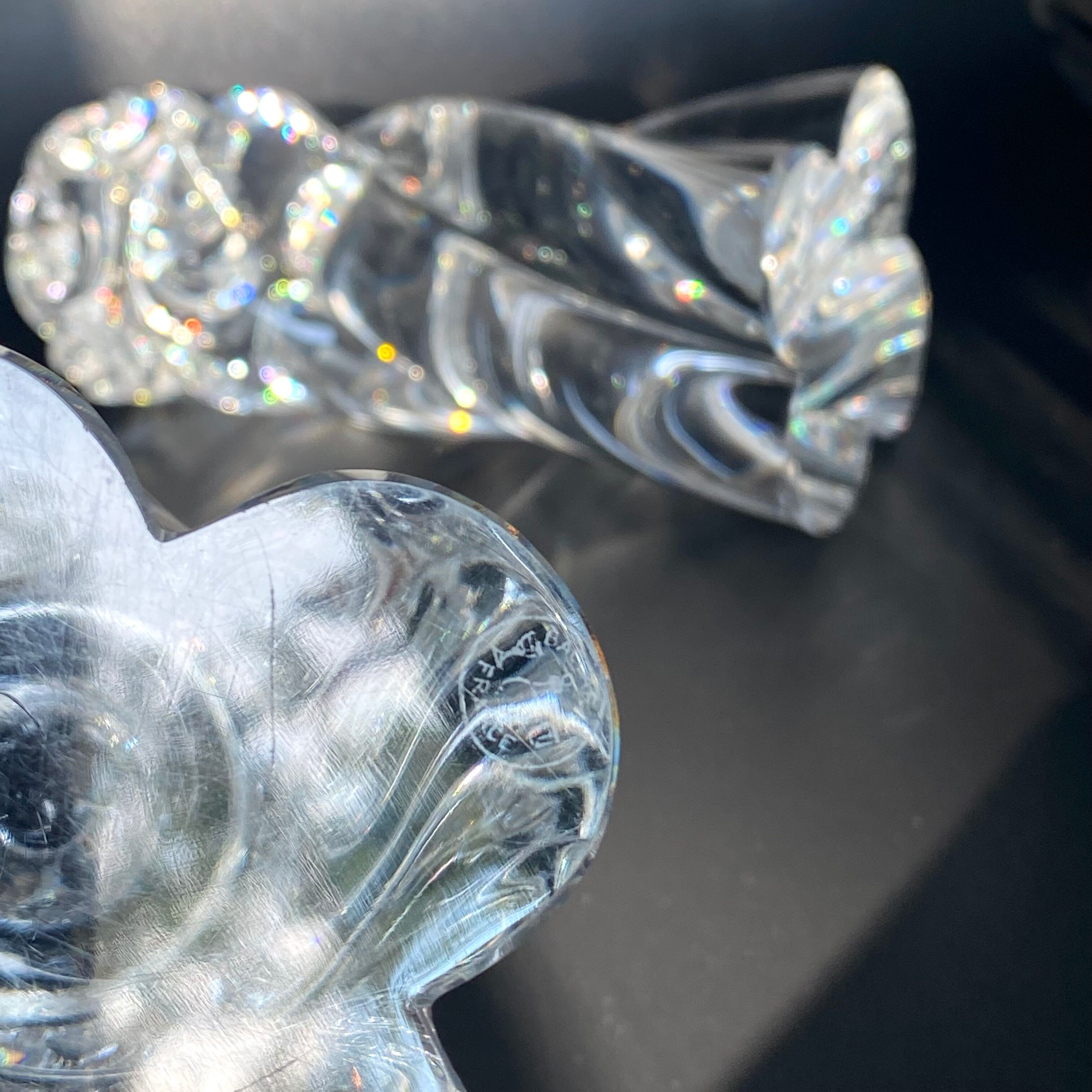 Pair of candlesticks Baccarat Aladin model