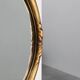 Art Deco oval gilt oak mirror, Belgium 1920s