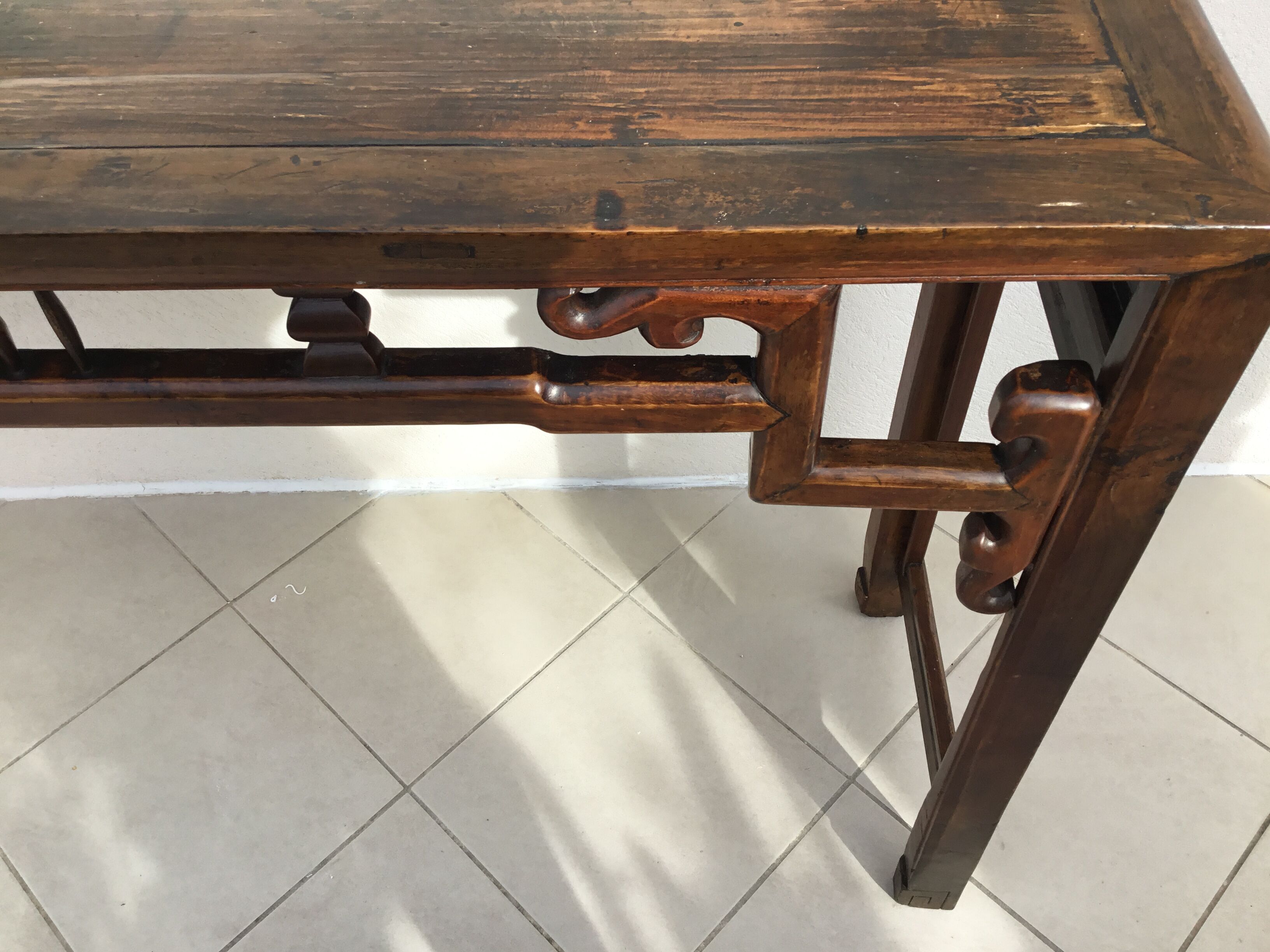 Ancient Chinese elm console