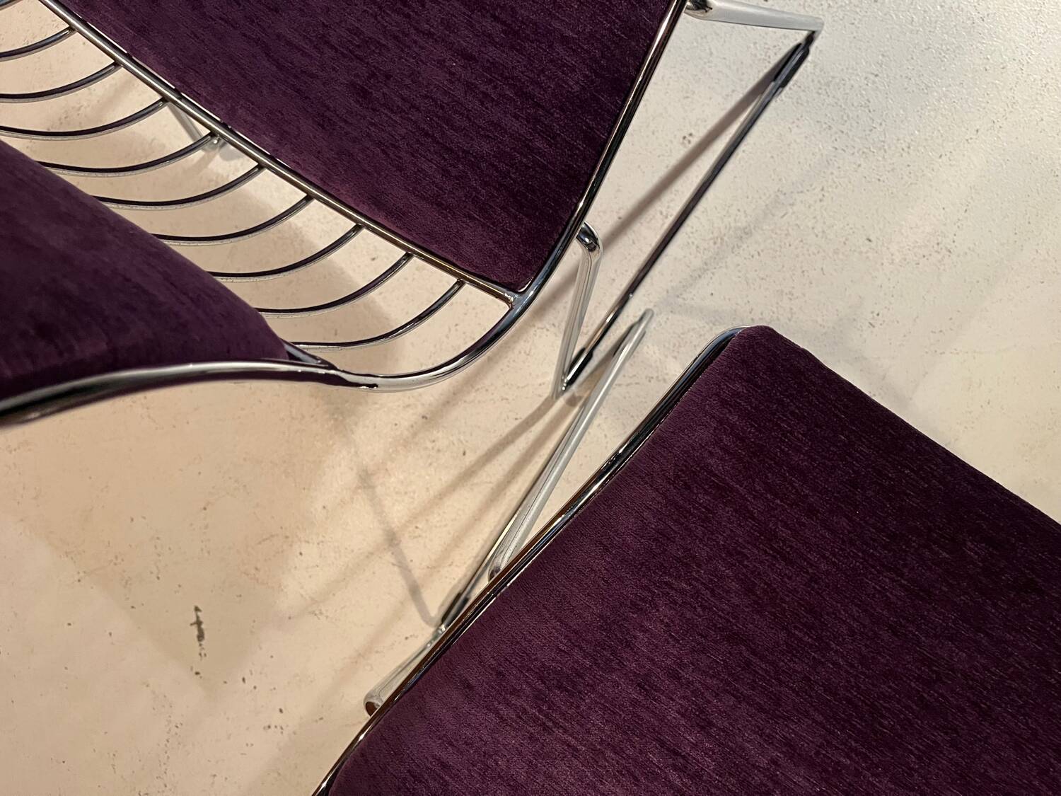 Pair of Novalux chairs, design by Rudi Verelst 1970