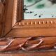 Antique mirror in carved wood and mercury 48x63cm