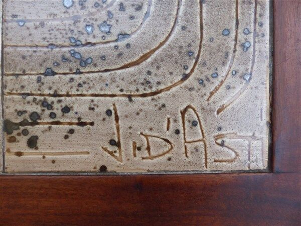 Coffee table Vallauris Jean d'Asti design 1960