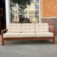 Scandinavian teak and wool sofa, Danish design 60s