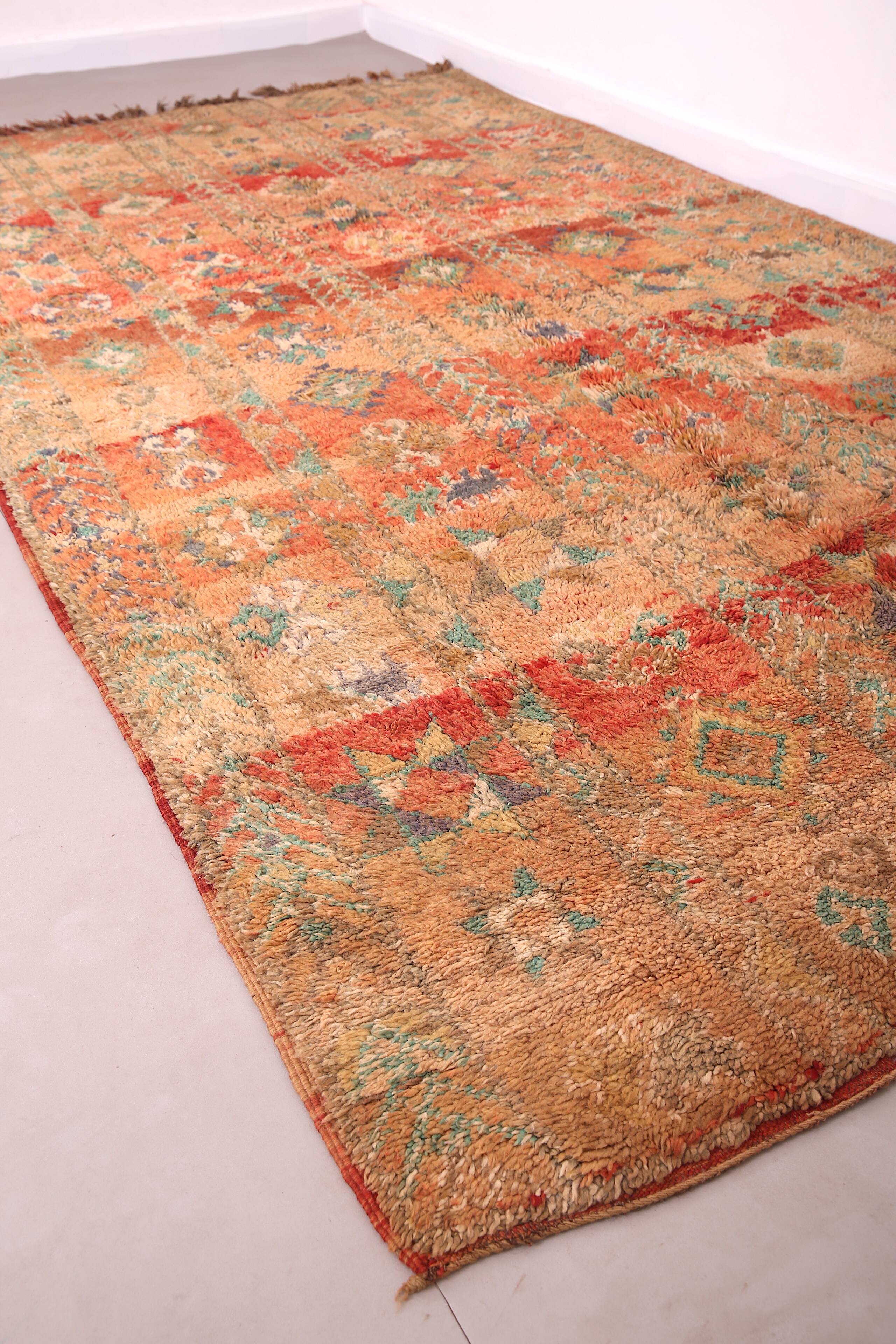 Vintage Moroccan Boujaad Rug 198 CM X 342 CM