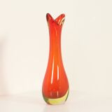 Murano glass vase with a wide neck, Italy, 1960s