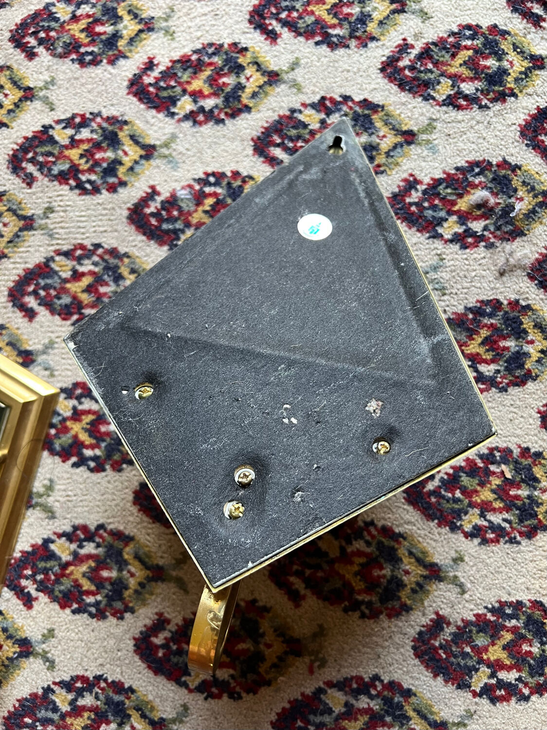 Set of 2 vintage wall lights with integrated candle holder and bis mirror