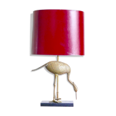 Lampe sculpture heron en laiton années 50