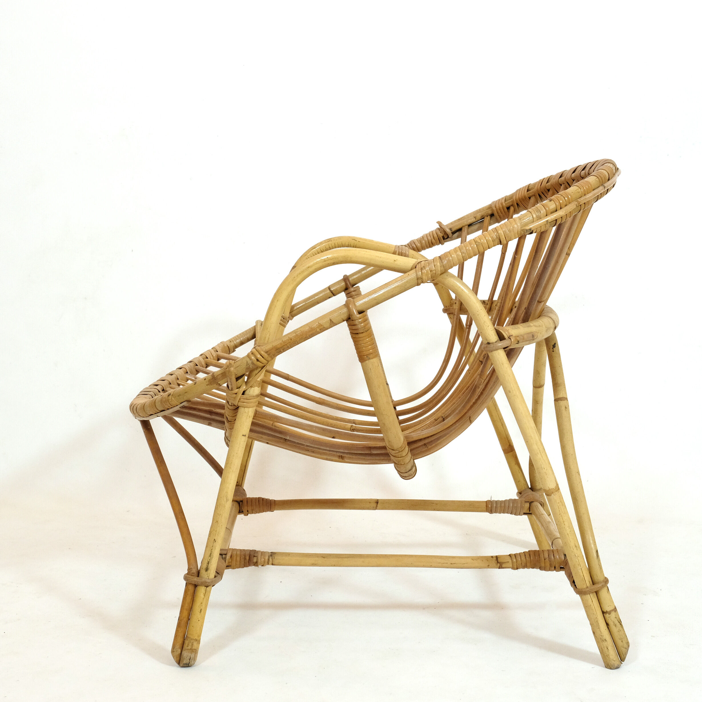 Armchair basket of the 60s-70s