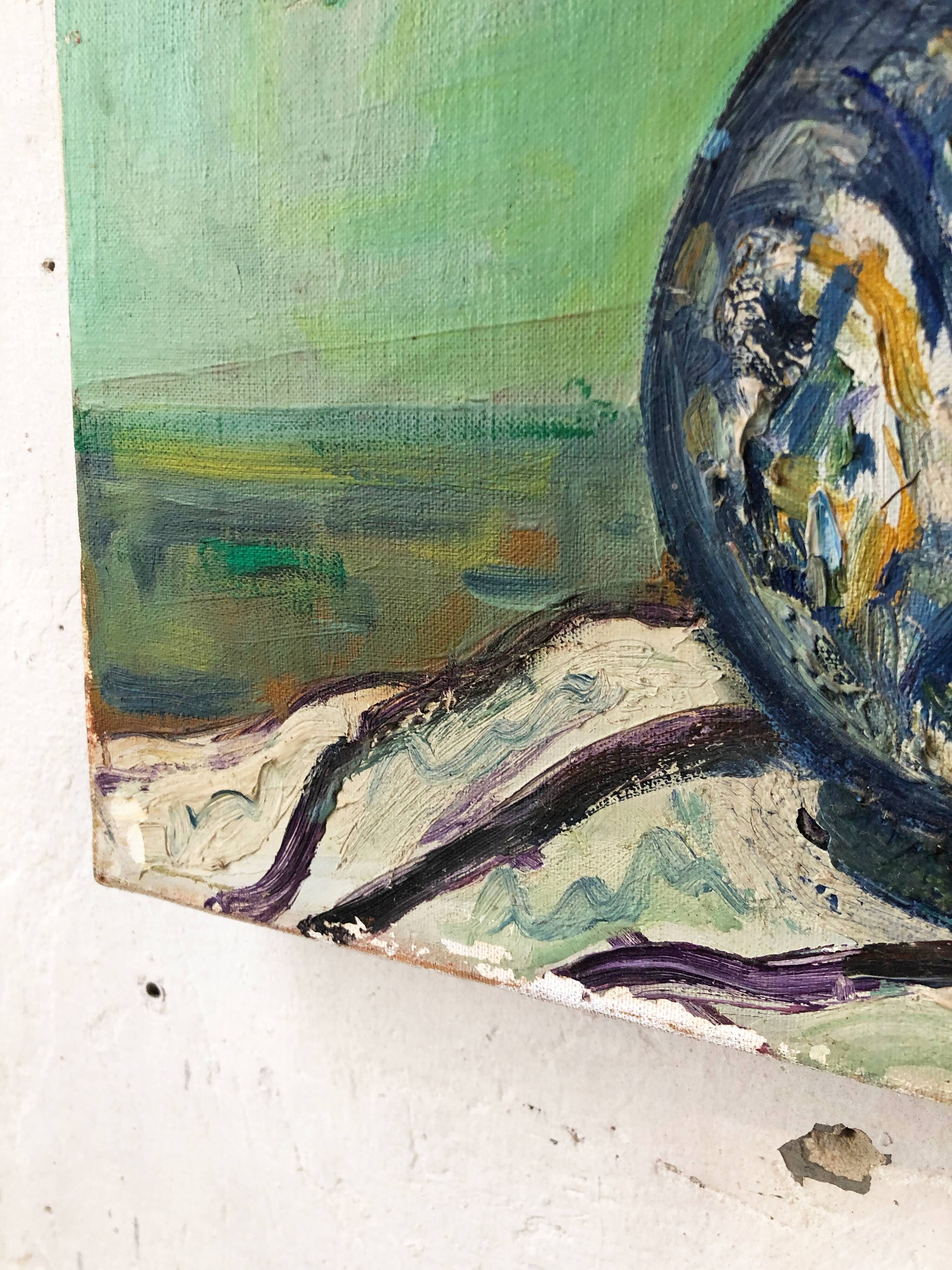 Oil painting on canvas flowers