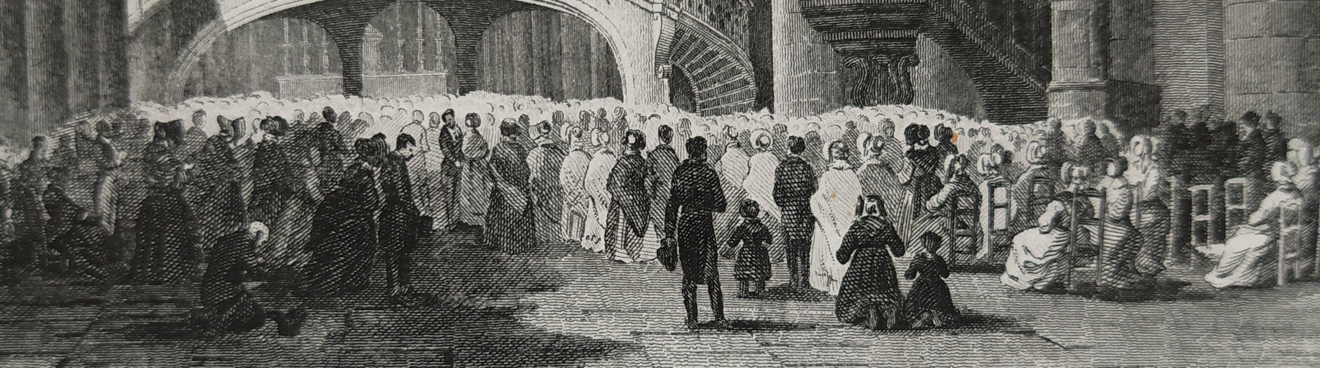 Engraving from 1810 of "Saint Etienne-Du-Mont"