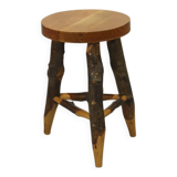 Old Wabi Sabi Beechwood stool / side table