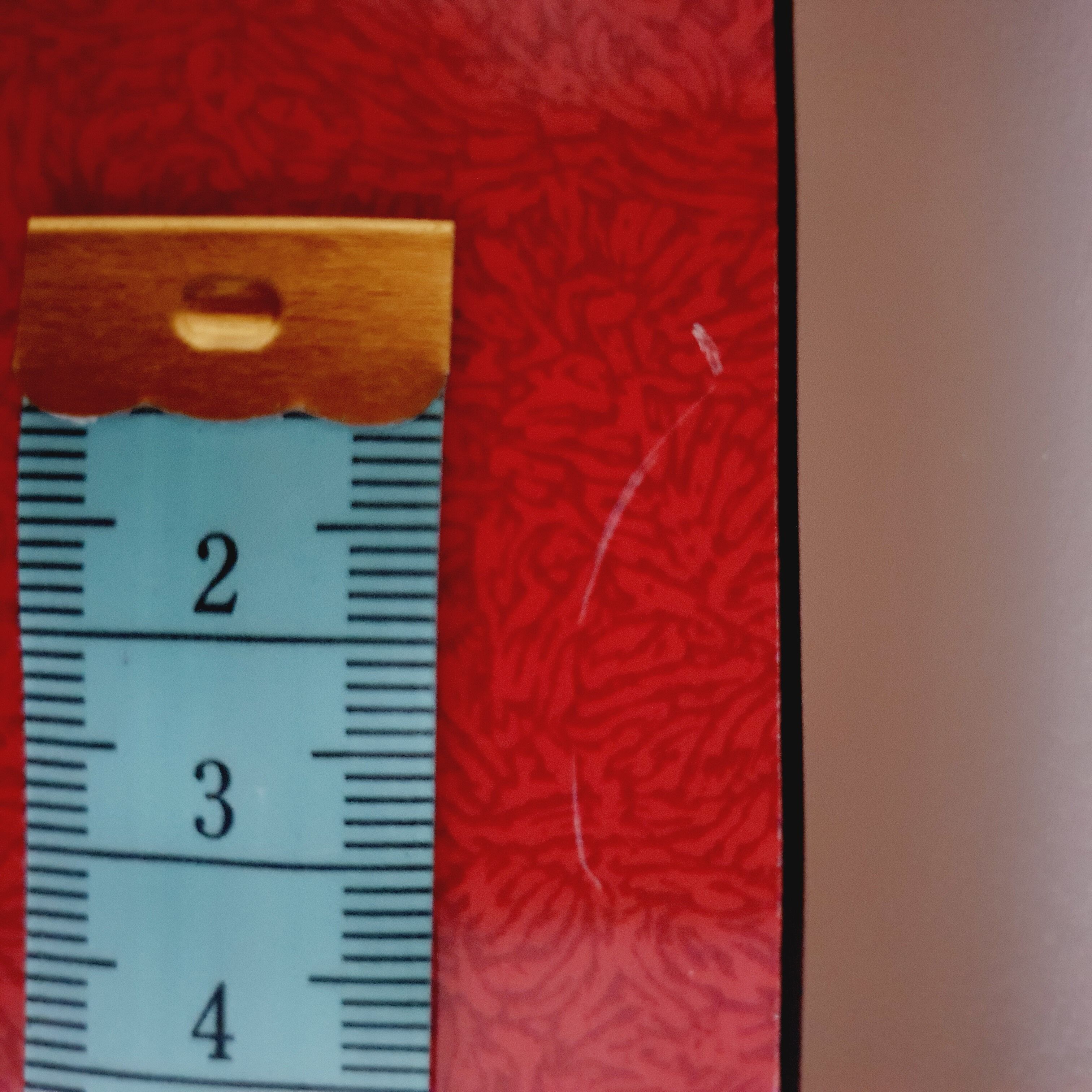 Vintage desk in red formica