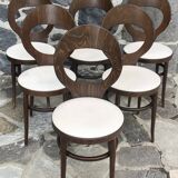 Set of 6 Baumann bistro chairs, "Seagull" model