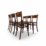 Set of six Authentic antique bentwood chairs, Antonio Volpe