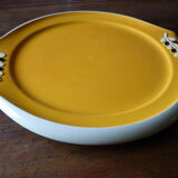Plat jaune et noir Vallauris