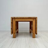 1960s Vintage ‘Fureka’ Pine Drop-Leaf Dining Table by Edvin Helseth for Sta