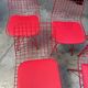 Suite de 10 chaises en métal