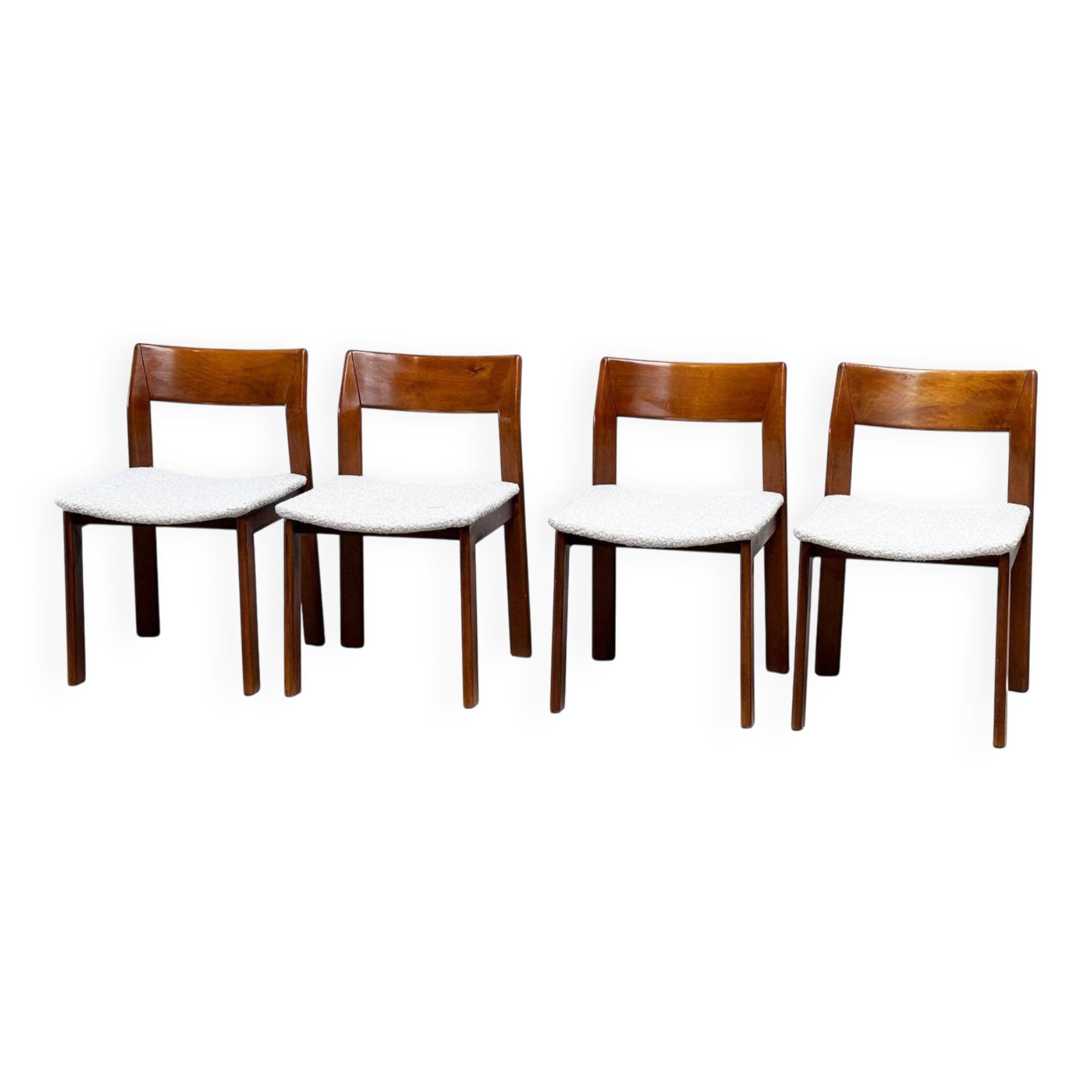 1970's sculptural Italian dining chairs