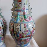 CHINA pair of baluster vases