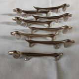 8 metal knife holders/dogs