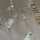 Cut crystal cups