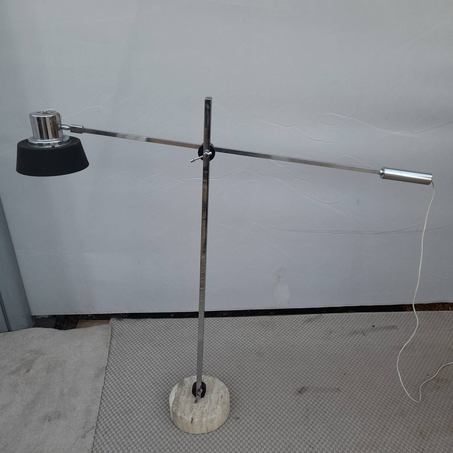 Vintage 1950s mid century counterweight floor lamp