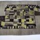 Rare beautiful hand made abstract design wool carpet / rug, 1940s