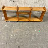 Pair of pine wall shelves