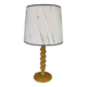 Turned wood lamp from the 70s