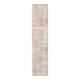 2x9 Orange Floral Vintage Runner Rug 55x267Cm SK 18049