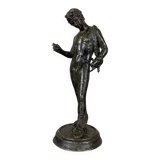 Narcissus, bronze after the antique