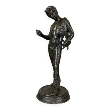 Narcisse, bronze d’après l’antique