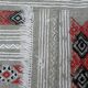 Geometric woven rug with fringes – Ethnic style – Hallway & interior