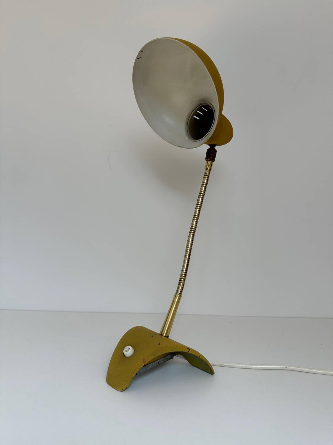 Articulated table lamp by Jean Boris Lacroix 1950 vintage
