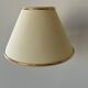 Vintage adjustable wall lamp, brass and beige fabric, France 1970
