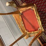 Vintage Italian gilded wood nesting coffee table