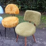 4 vintage moumoutes chairs