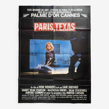Affiche cinéma originale "Paris, Texas" Wim Wenders, Nastassja Kinski 120x160cm 1984