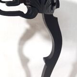 Napoleon III Style Harness in Blackened Wood and Red Marble