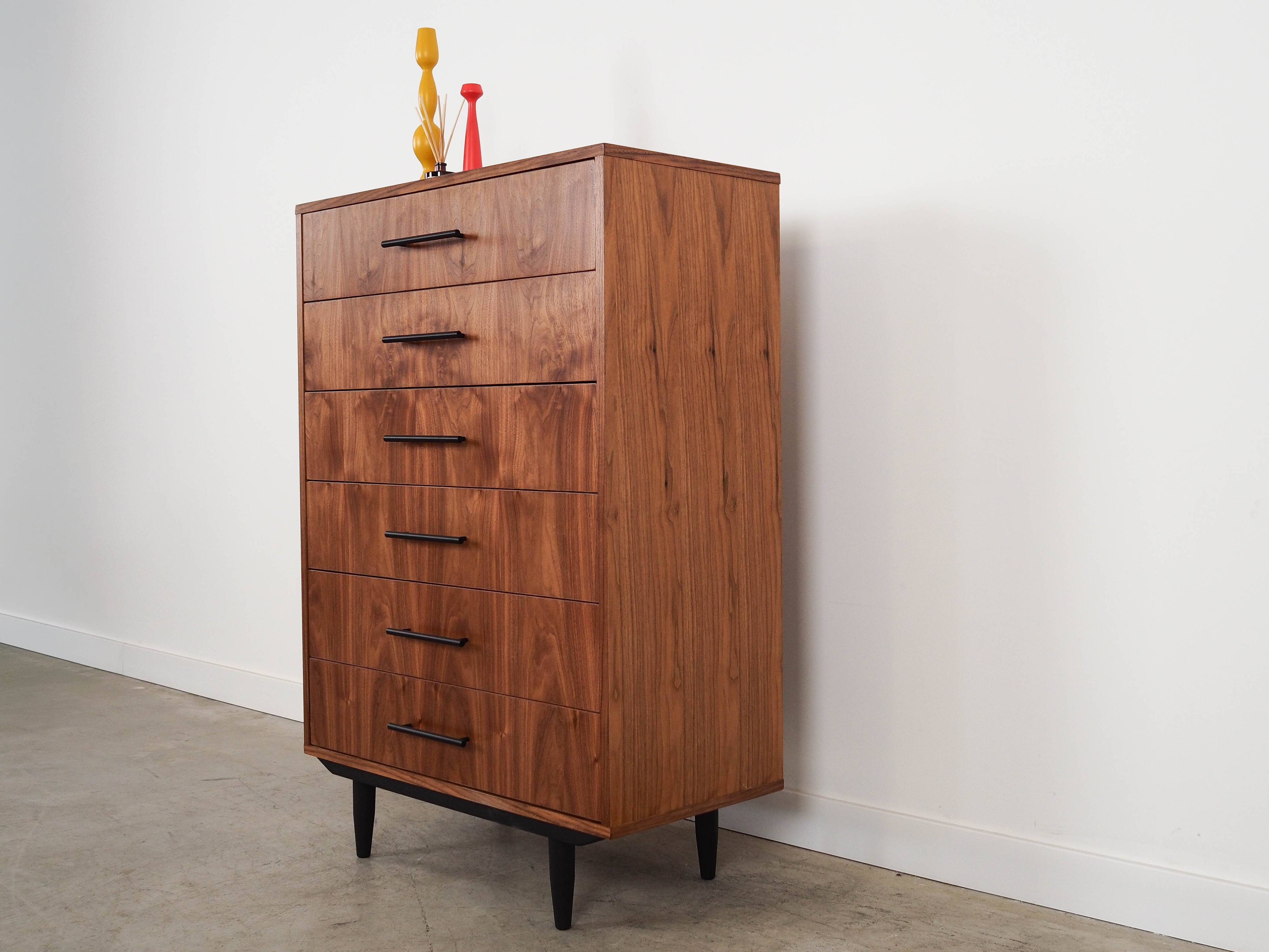 Walnut chest of drawers, Scandinavian design