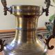 Amphora, large Napoleon III vase in brass.