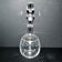 Antique carafe with guilloché spiral decoration – pantograph chemical engraving, circa 1900