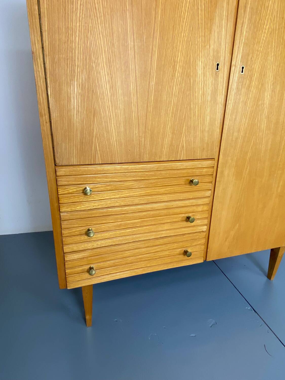 Mid-Century Modernist Highboard in Wood, 1950s