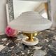 Art Deco lamp with a Clichy glass saucer