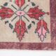 4x8 Star Pattern Burgundy Turkish Vintage Rug, 140x237Cm