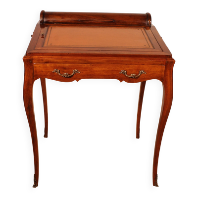 bureau / table à jeux en noyer d'époque napoléon III