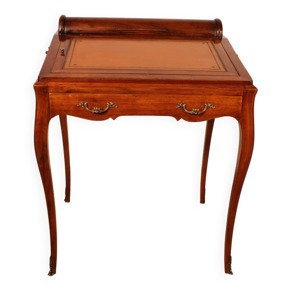 bureau / table à jeux en noyer d'époque napoléon III