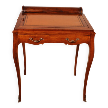 bureau / table à jeux en noyer d'époque napoléon III